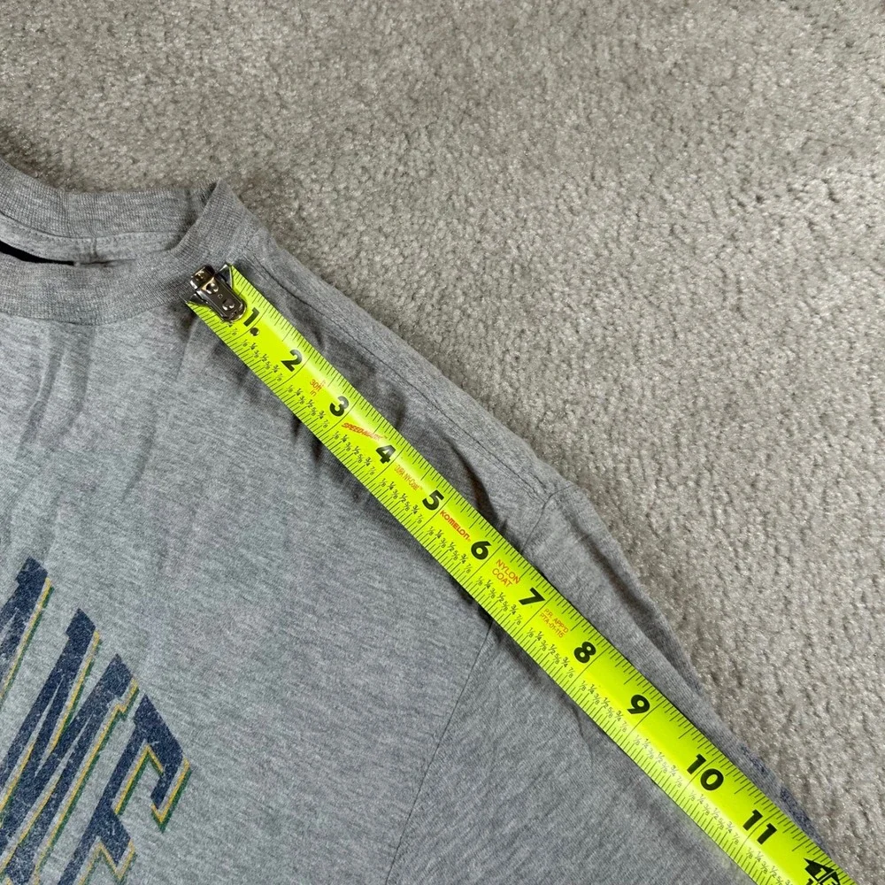VTG JanSport Notre Dame Fighting Irish Shirt Mens M Gray Long Sleeve Graphic Tee